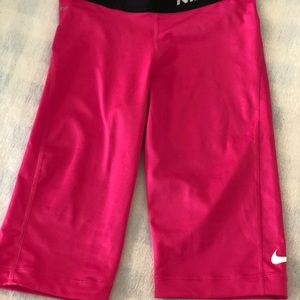 Pink Nike Pro Shorts